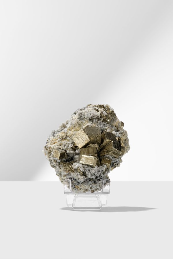 Raw Golden Pyrite & Quartz Specimen