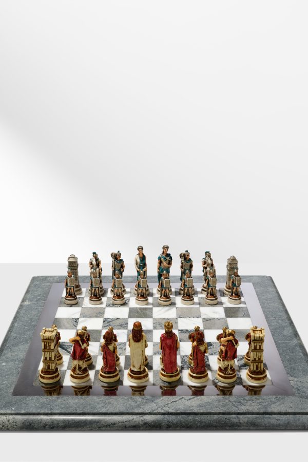 Bespoke chess set “Romans vs Barbarians”
