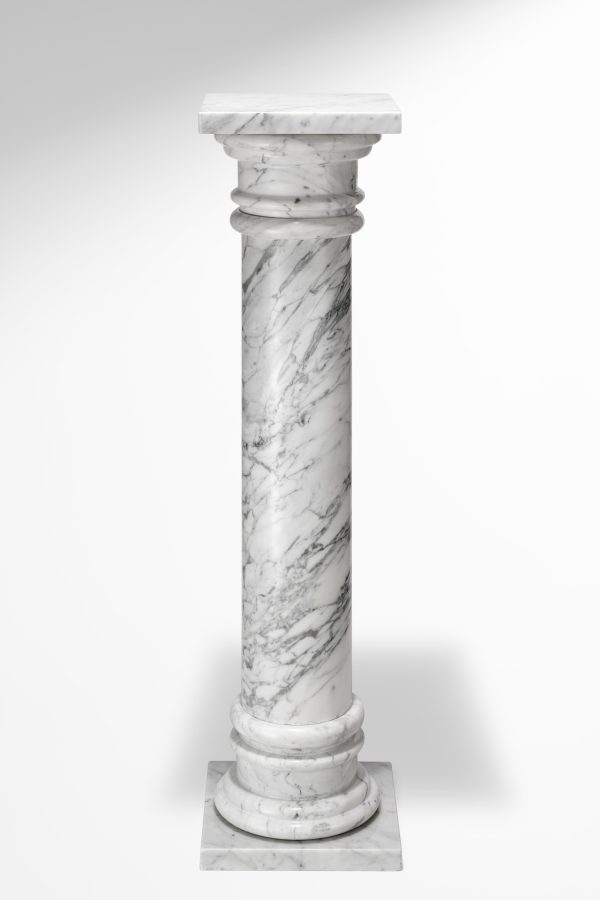 Polished Carrara Marble Display Plinth/Column
